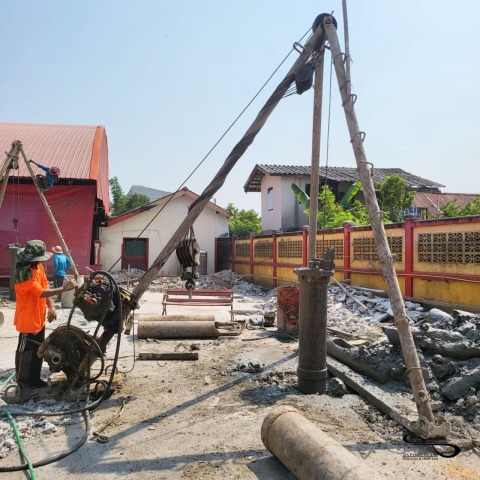 รับเจาะเสาเข็มระบบแห้ง รับเจาะเสาเข็มระบบแห้ง